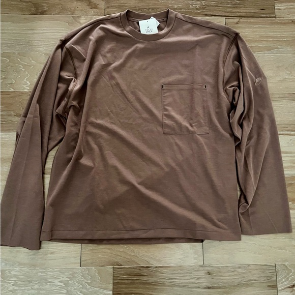 Nike Tech Pack Long Sleeve Shirt Oversized Fit Camo Brown FB7819-291 Mens Size M - Picture 1 of 4